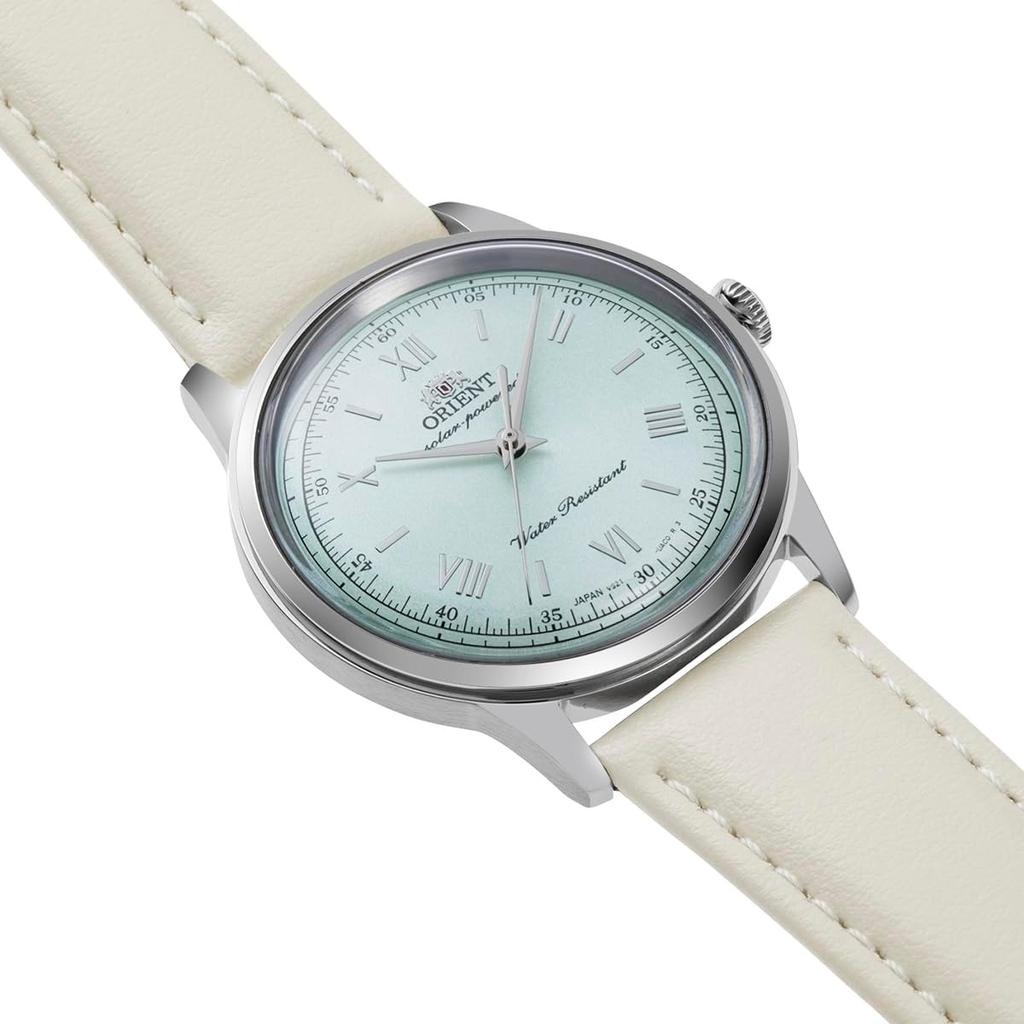 ORIENT Bambino Solar Powered Watch RN-WK0002E Pale Green Men's Classic Dress Watch