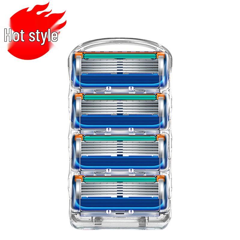 Men's 5-Layer Razor Blades with Manual Razor Head