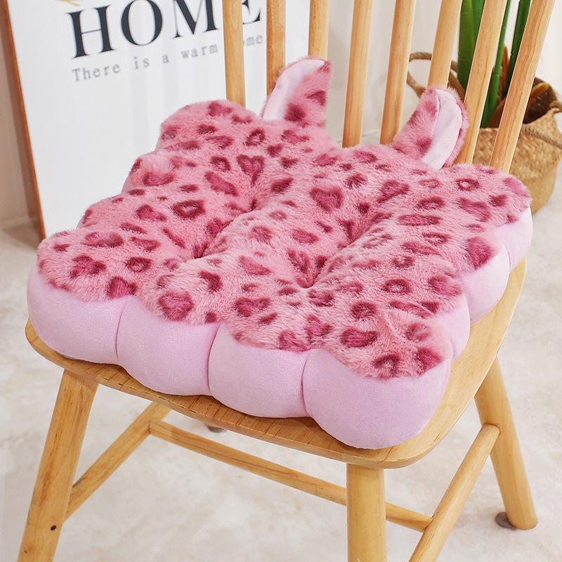 Print Leopard Cushion Animal Office Tatami Fill Doll Plush Pillow Bolster Gift