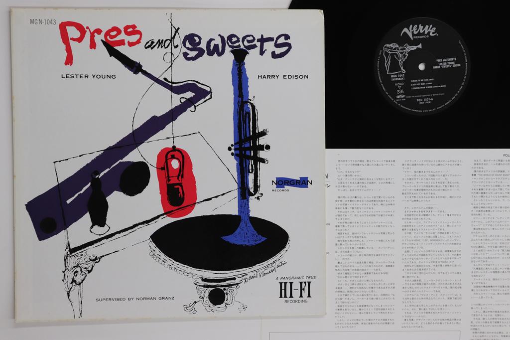 LP Record LESTER YOUNG, HARRY EDISON - Press & Sweets POJJ1501MGN1043 VERVE 1990 Japan Jazz Used