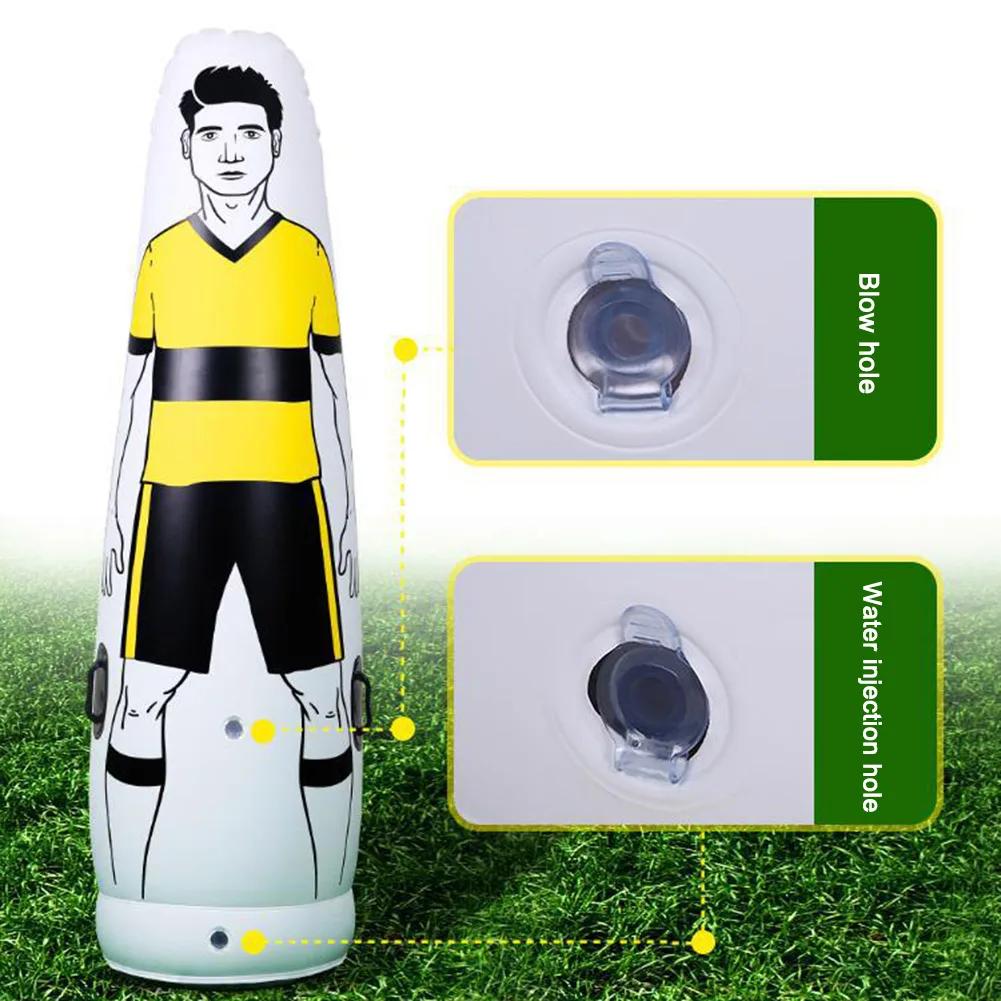 160cm Footabll Free Kick Training Barrier Dummy Portable Thicken Inflatable Solo Soccer Goalkeeper Practicing Mannequin Shield
