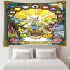 Yellow mouse Stained Glass Tapestry Hanging for Bedroom,Livingroom, Playroom,Decor Art Room Wall Tapestry Holiday and Birthday Gifts