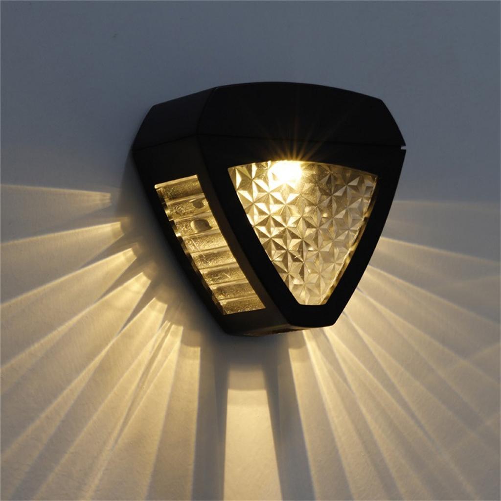 Solar Lights Outdoor, High Brightness & Warm Light Led Solar Stair Lamp, Ip44 Waterproof, For Stairs, Step, Fence, Wall, 8-10 Working Hours