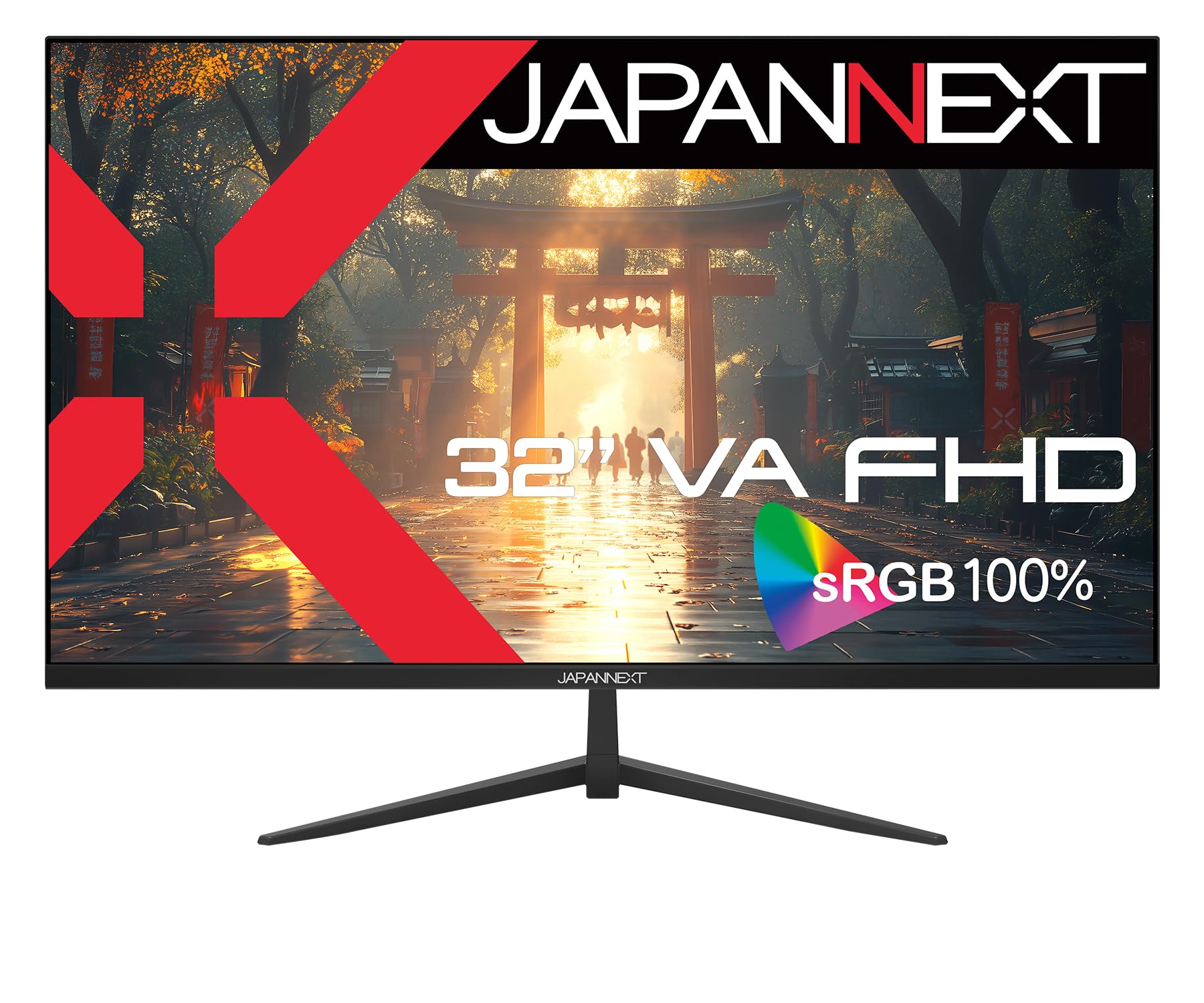 

Панель VA з роздільною здатністю Full HD РК-монітор HDMI VGA 32 дюйма (1920x1080) JN-V32F sRGB100% [гарантія 2 роки] чорний