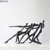 Abstract Figures Statue Desk Decoration Minimalism Athlete Character Sculpture Metal Crafts Ornaments Room Aesthetics Decor
