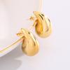 Earrings Fashion Simple Tears Eyes Earrings Temperament Versatile Glossy Comma Hollow Earrings
