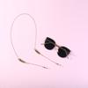 Women Fashion Gold Color Metal Leaf Nonslip Eyeglass Chain