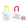 Colorful Graffiti Bags with Painting Pens, Tote Party Favors for Halloween,Christmas,,Donate
