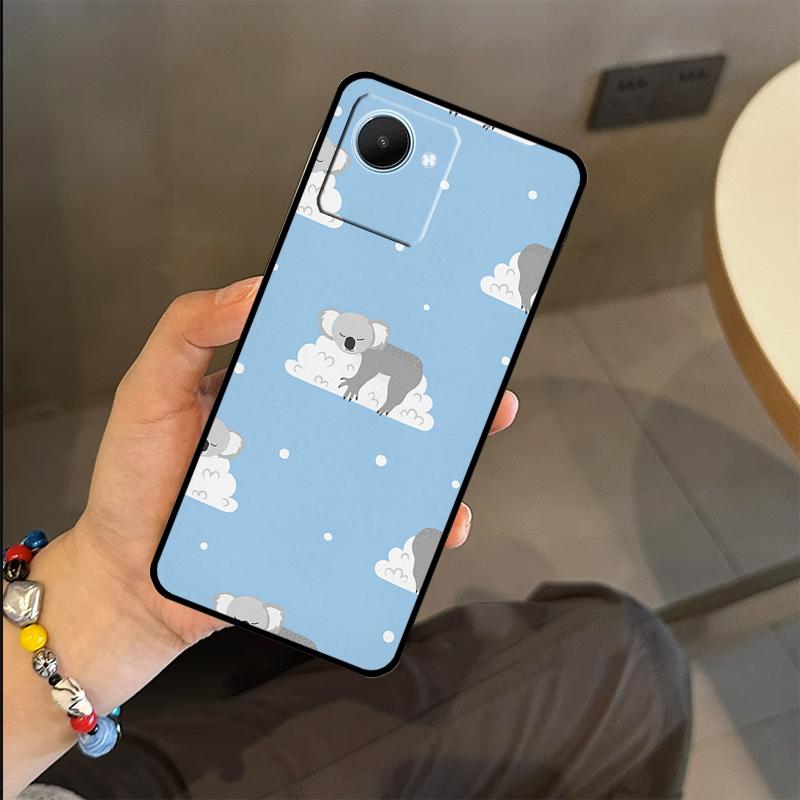 Cute Australia Koala Art Case For Realme C65 C67 C61 C53 C55 C51 C25 C63 C71 C75 GT6 GT7 Pro 11 12 13 14 15 Pro Plus