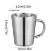 1Pc304 Stainless Steel Korean Style Coffee Cup Available In Multiple Colors HeatResistant And Drop Resistant
