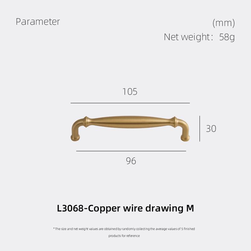 

Dooroom Brass Furniture Handles Brushed Copper Goldome Handshake Wardrobe Dresser Cupboard Cabinet Drawer Kitchen AccessoriesH