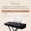 Clairevoire Digital Piano Cover for Roland FP90X Tailored & Waterproof Bookstand Opening Side Fold-Over Easy Keyboard Access Damage Protection