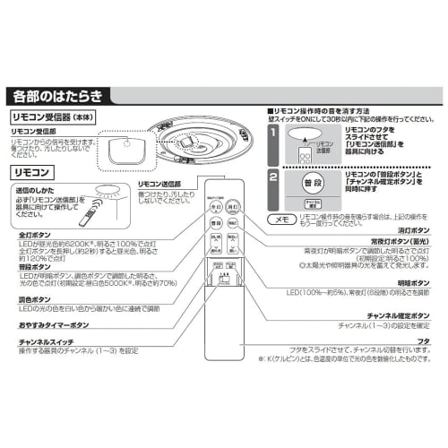 HK9811MM Panasonic Lighting Fixture Ceiling Light Remote Control
