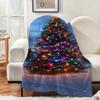 Christmas Rectangular Carpet Living Room Large Rug Cabin Deer Area Rugs Bedroom Blue Winter Sofa Floor Mat Blankets