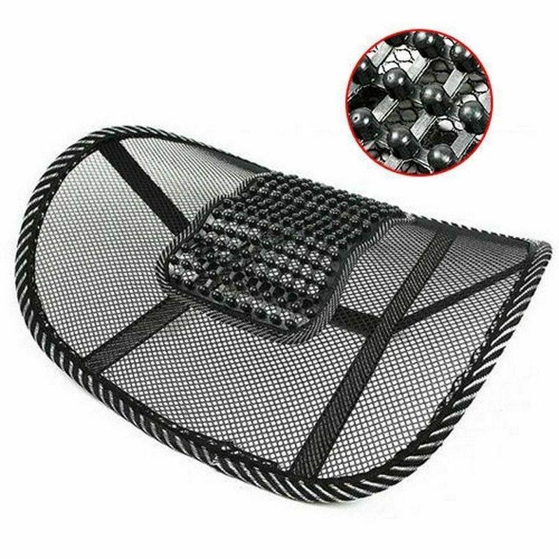 Coussin d'aération pour siège de voiture, chaise, camion, dossier en maille, support lombaire, pour bureau, maison