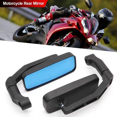 Pair Adjustable Motorcycle Side Mirror Anti-Glare Rearview Mirror With 8mm/ 10mm Threads For Honda Kawasaki Suzuki