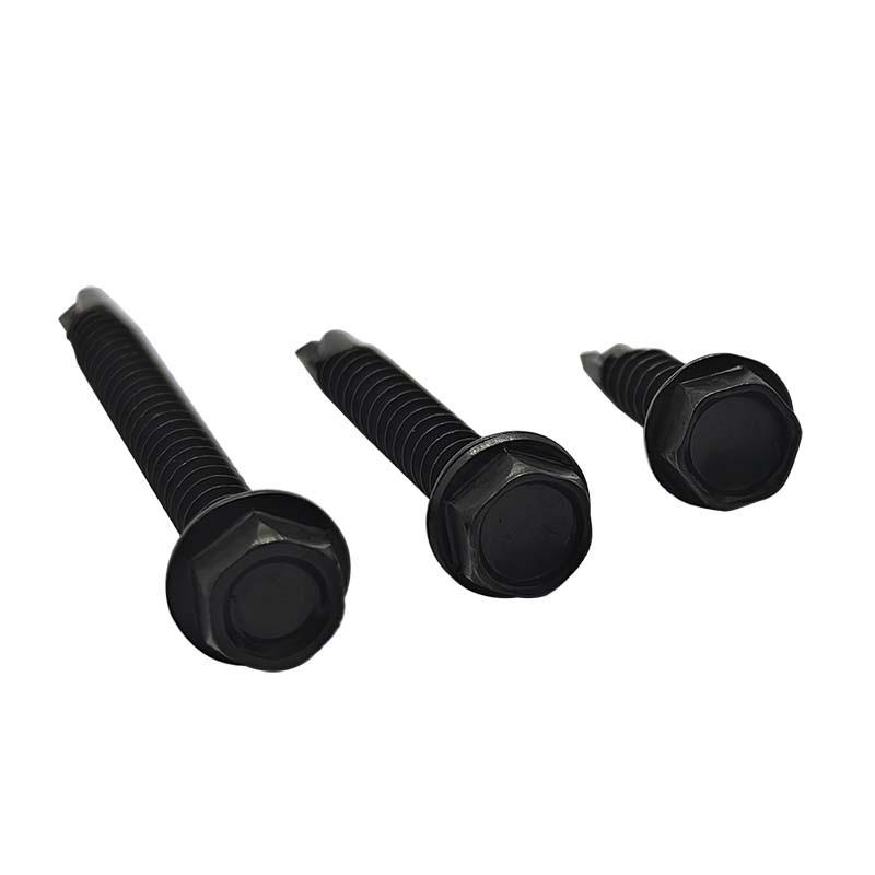 Black M4.2 410 Stainless Steel Hex Head Self-Drilling Screw for Color Steel Tile