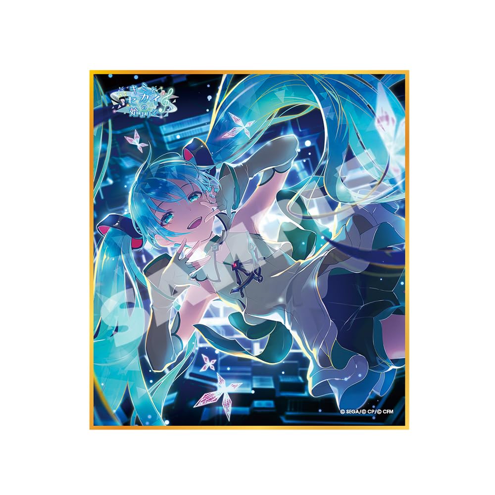 

SEGA Project SEKAI Colorful Stage! Hatsune Miku Mini Shikishi Collection Vol. 49 C BOX With You At the Beginning of the World 12 Types