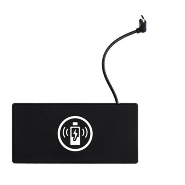 Black 15W Wireless Car Charger Pad for Mobile Phones, ABS Material