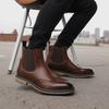 Chelsea Boots Herren 2026 Bequeme Marke Mode Lederstiefel