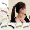 Bow Banana Big Clip Solid Color Hair Clips Korean Accessories Ponytail Holder  Women