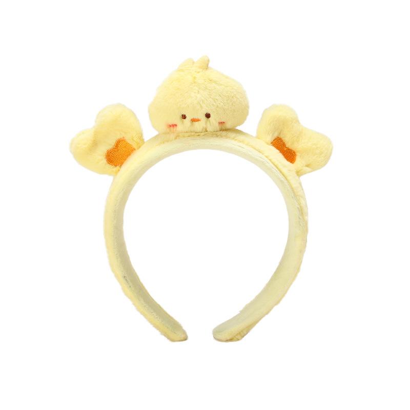 Theme Animal Panda Little Rabbit Bear Hairband With Plush Love Design Embroidery