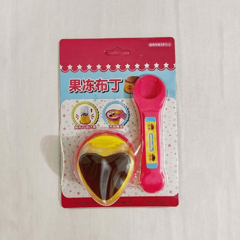 

Japanese Love Pudding Feeding Toy Simulation Pudding Role Play Toy Early Education Love Pudding