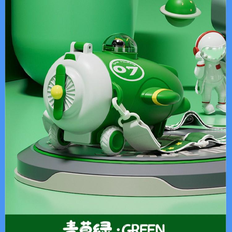 High-Capacity Children's Pop-Up Straw Water Cup - Portable Baby Bus Design