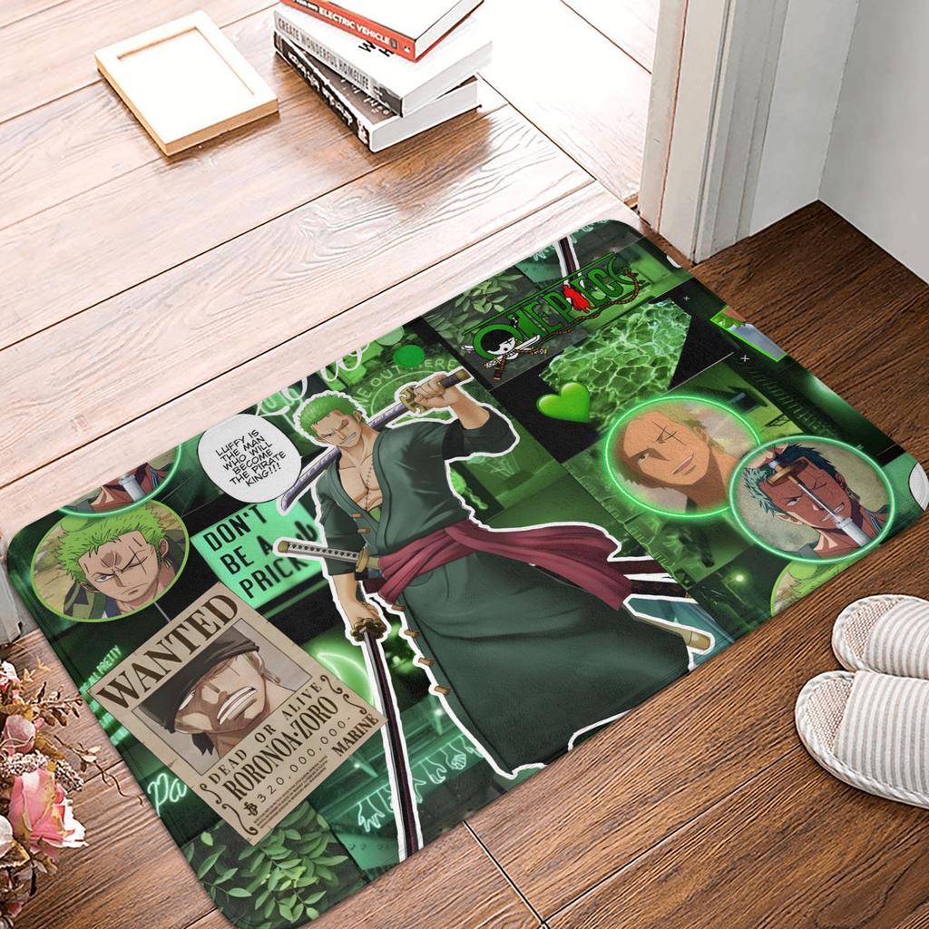 Anime One Piece Doormat Anti-Slip Bath Kitchen Mat Living Room Floor Door Entrance Carpet Rug