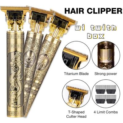 With Box Electric Hair Clipper Hair Trimmer for Men Rechargeable Electric Shaver Beard Barber Hair Cutting Machine for Men Hair Cut