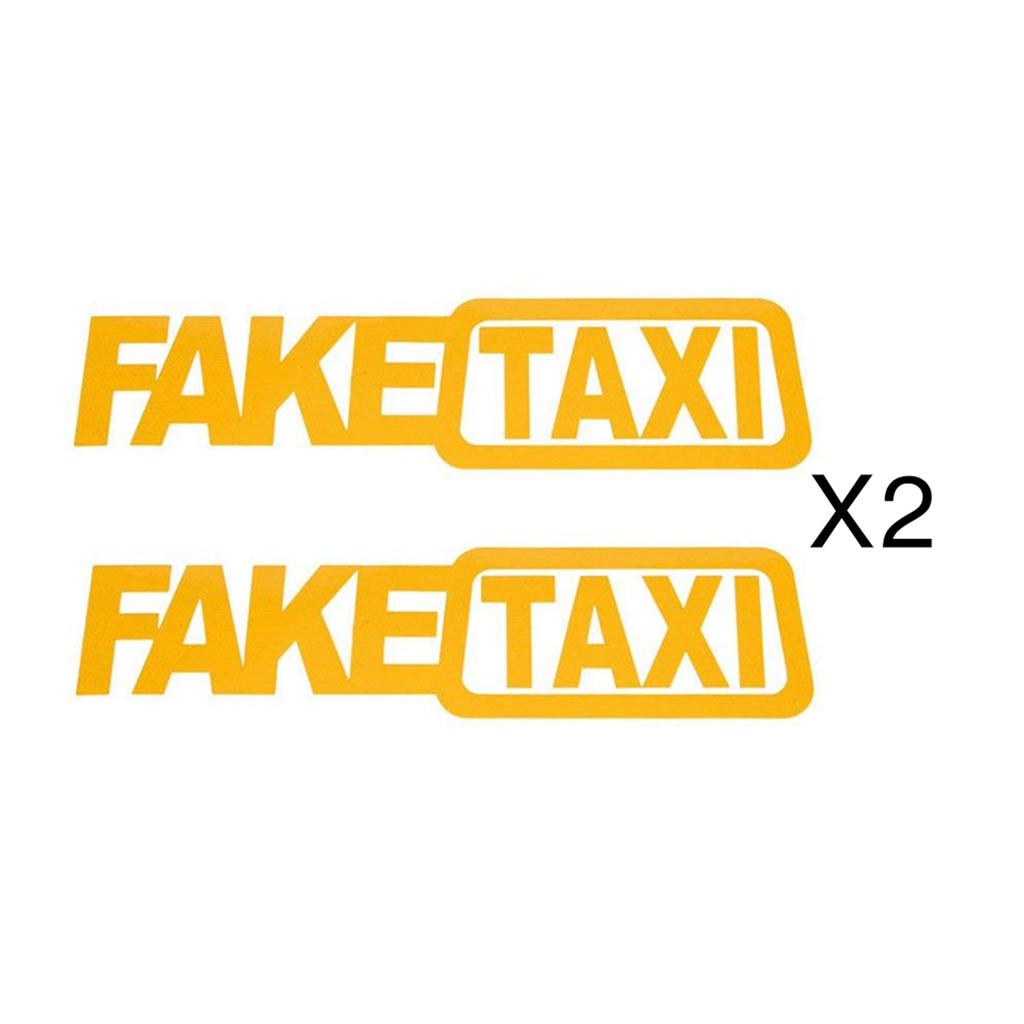 1 Instellen (Set van 2 stuks) NEP TAXI Reflecterende Autosticker Decal Embleem Zelfklevende Vinyl Stickers voor Autostyling