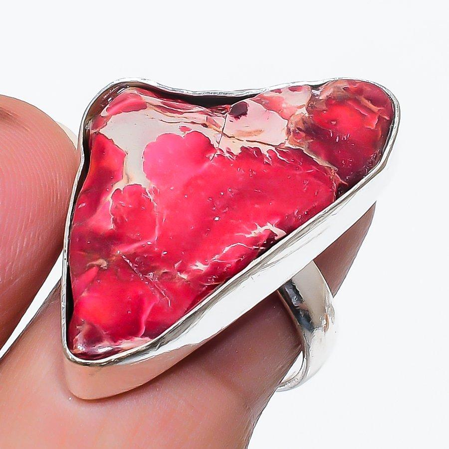 

Natural Sediment Jasper Gemstone 925 Sterling Silver Jewelry Ring Size 8 J7N21