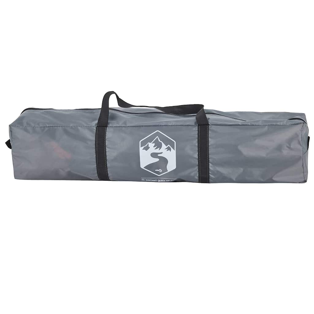 3 Person Camping Tent Grey and Orange Quick Release System