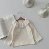 Spring & Autumn Infant Girl's Embroidered Lace Ruffle Collar Top