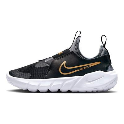 Flex Runner 2 PS Black Metallic Gold Kids Sneakers Cool-Grey White DJ6040-007