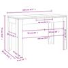 Dining Table Black Oak 120 x 60 x 76 cm Engineered Wood