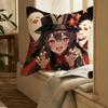 G-Genshin Impact-MT Cute Hu Tao Pillow Case Printing Pillowcase Living Room Sofa Cushion Cover Bedroom Room Decor
