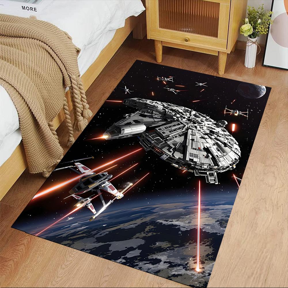 Star Wars Floor Rug Office Rug Design for Foyer Outdoor Game Room Decorate Room Anti-slip Rug Office Home Decor Perfect Gift for Women Men