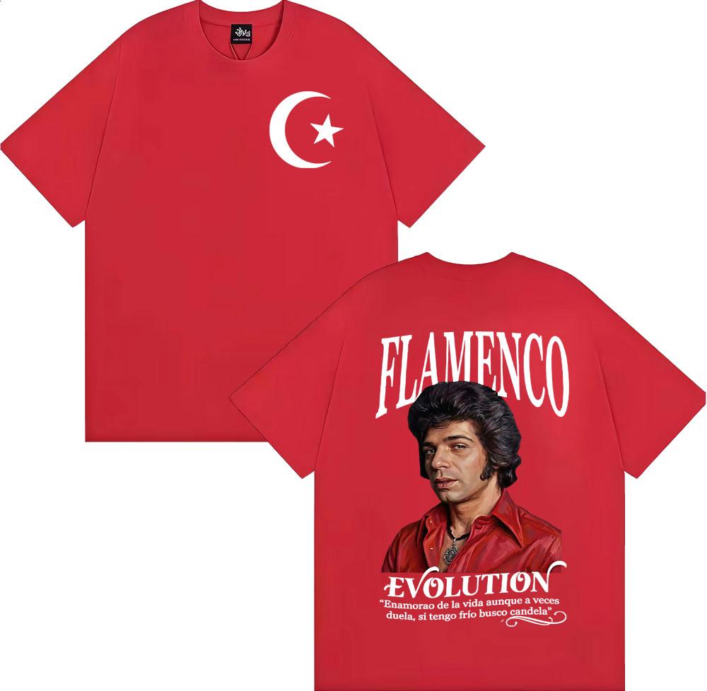 

FlaUnisexco Evolution Camarón De La Isla Graphic T Shirt Unisexs Clothing Retro Harajuku Vintage T Shirts Summer High Quality Tshirt S