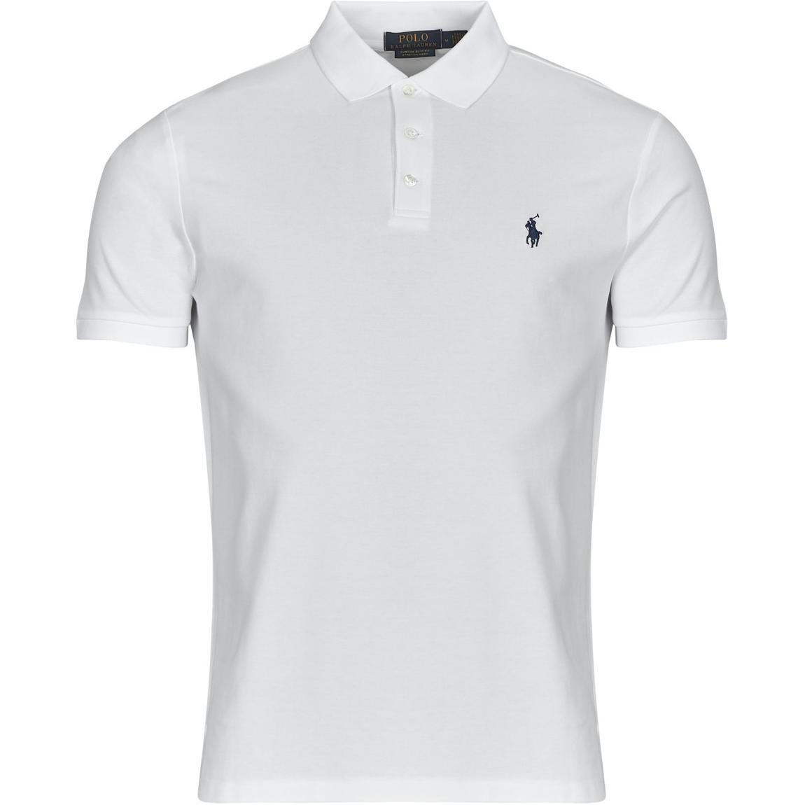 

Polo Ralph Lauren Logo Short Sleeve Solid Polo Shirt Men tops White 710941439-002 XL
