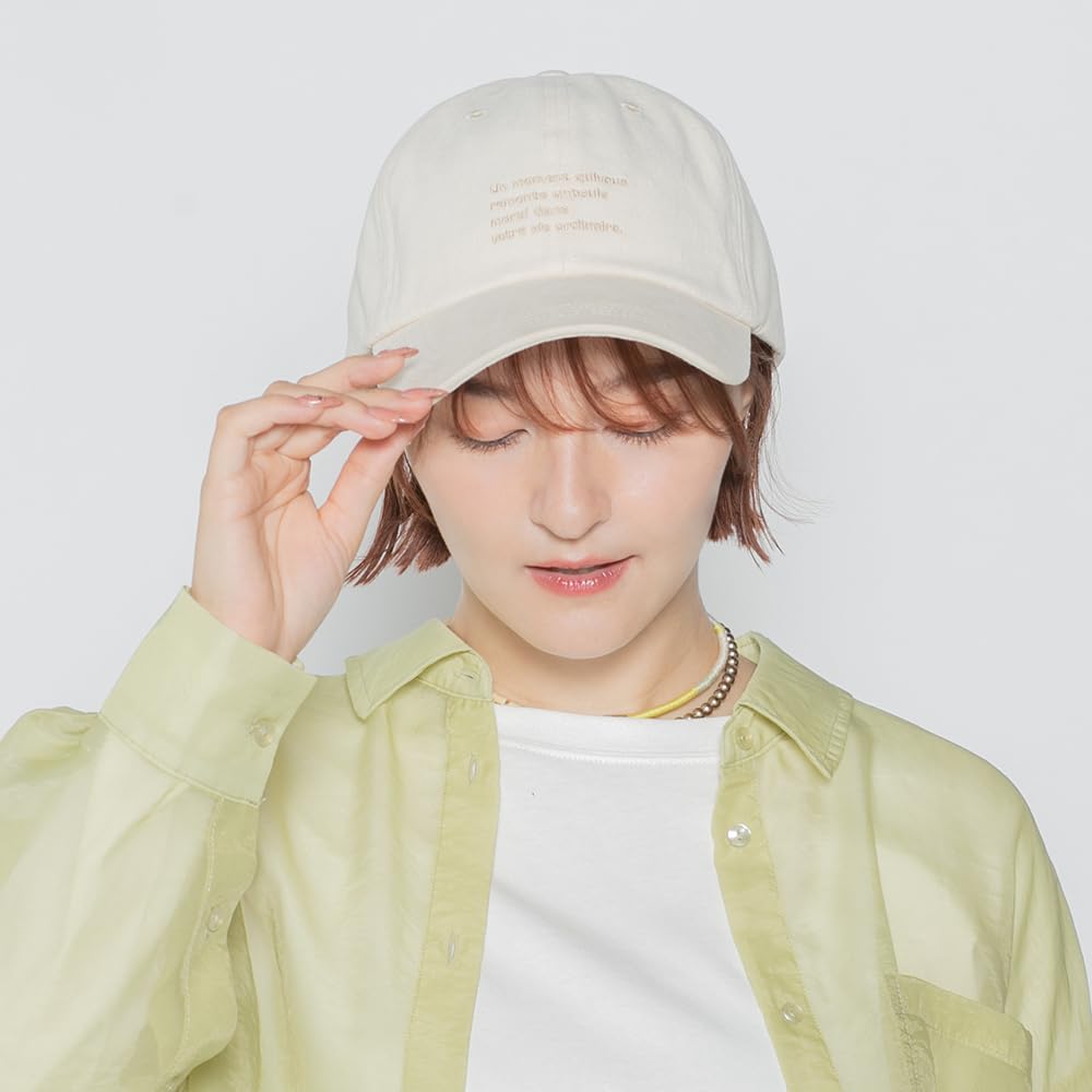 ICHIYON PLUS College Logo Cap Washed Cotton UV Protection Adjustable Women's 103758-141-103