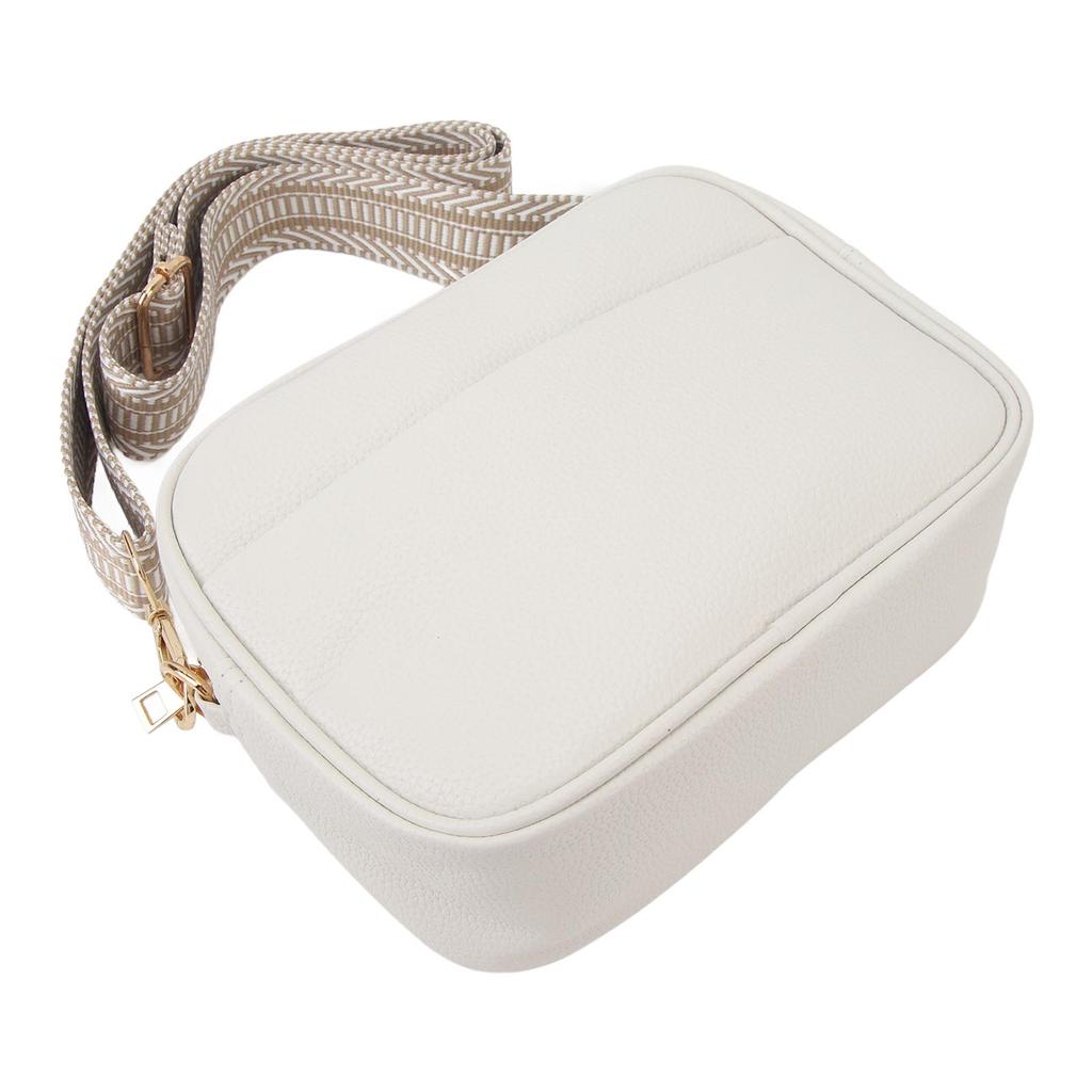 Shoulder Bag High End Trendy with Shoulder Strap Large Capacity Camera Bag for Shopping Travel White