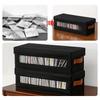 Large Capacity DVD Storage Box Non-woven Fabric CD Box Visible Window CD Storage Box  Media Storage
