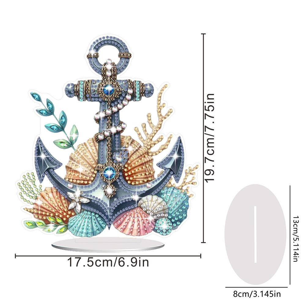 2D Flat Acrylic Butterfly Flower Special Shaped Diamond Painting Desktop Ornament Kit DIY Diamond Painting Desktop Decorations