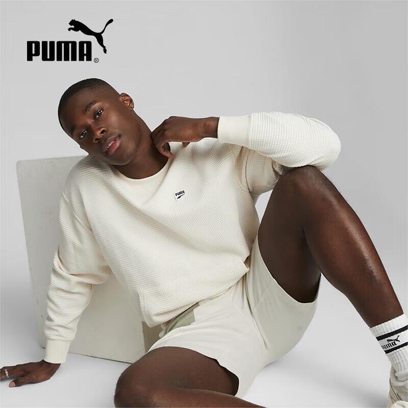 Мужская повседневная вязаная толстовка PUMA с круглым вырезом 537730-99 XL белый