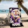 Customizable personalized beach towels Monkey D. Luffy themed designs.Suitable for the beach, yoga, sports;ideal as beach accessories