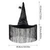 Halloween Party Witch Hat for Women Wide Brims Wizard Hat Girl Headwear