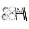 Dog Food Bowls Stainless Steel Spill-proof Dog Bowl Raised Dog Bowl Stand 2 Dog Food Bowls for Food and Water Durable