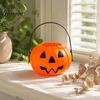 Großer Süßigkeiteneimer 1/2/3 Stück Halloween Kürbis Eimer, Süßes oder Saures Halter Korb, Jack-O-Lantern Süßigkeiten Eimer mit Griff, Partygeschenke