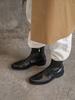 Blanc Sur Blanc [Men] Lyon Ankle Boots Black
